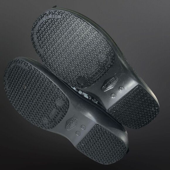 Crocs Neria Pro II Black/Grey/White Flowers Dual Comfort Clogs Size W 8 - Picture 5 of 5